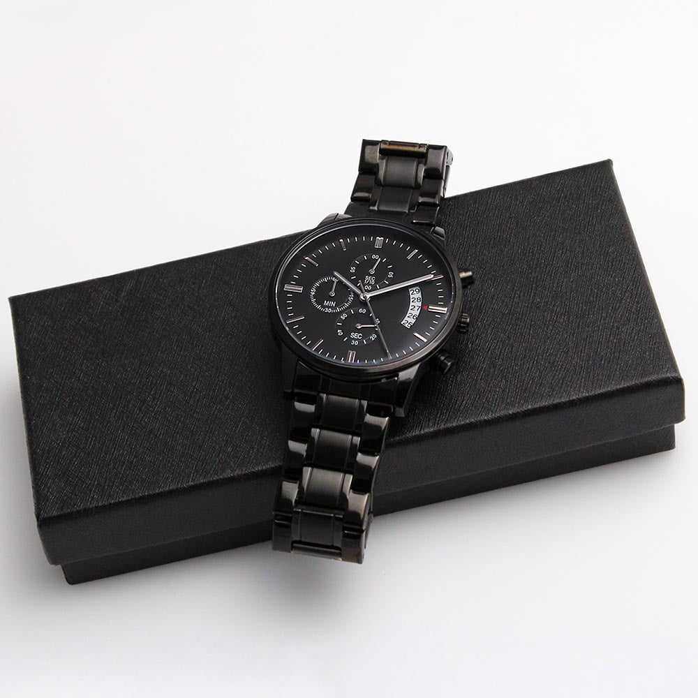 To My Son | Engraved Chronograph Watch | Graduation Gift