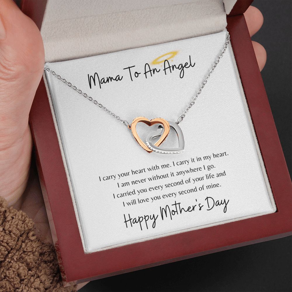 MAMA TO AN ANGEL | INTERLOCKING HEARTS | MOTHER'S DAY GIFT
