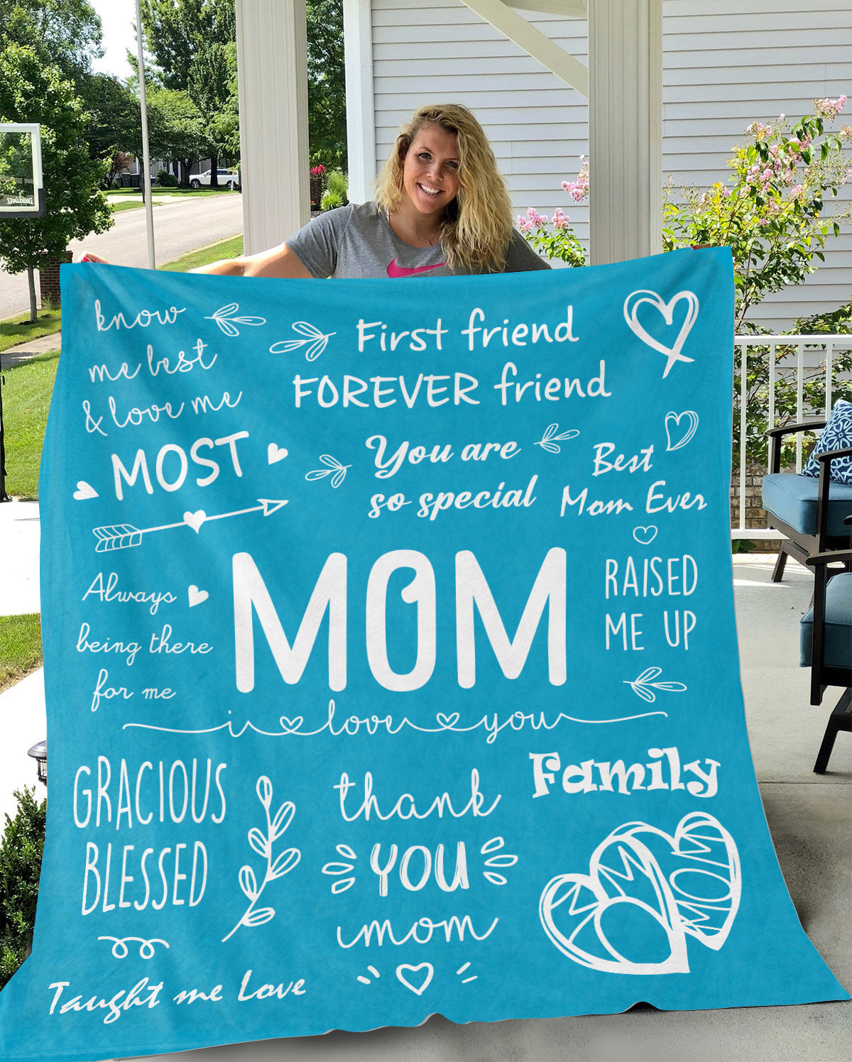 MOM - I LOVE YOU | PREMIUM PLUSH BLANKET