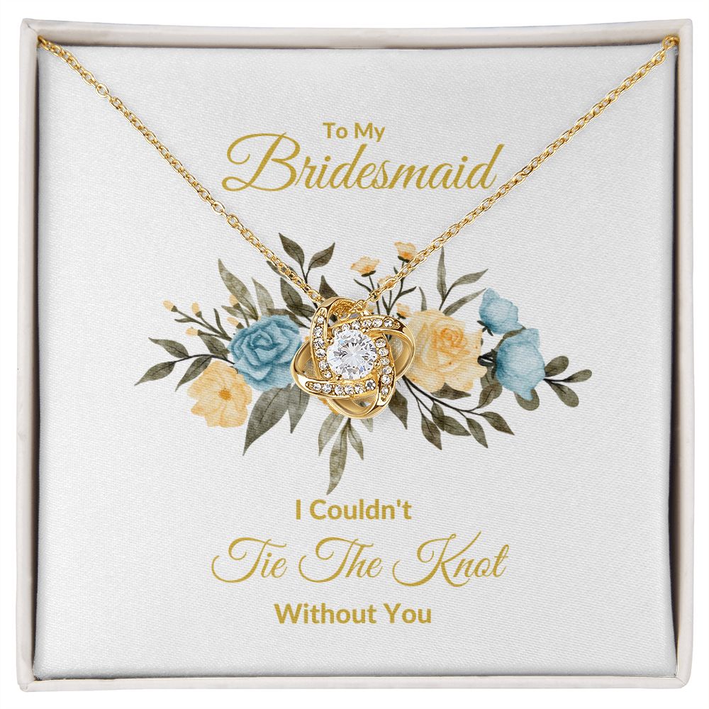 BRIDESMAID | LOVE KNOT NECKLAACE | WEDDING GIFT | BRIDAL PARTY
