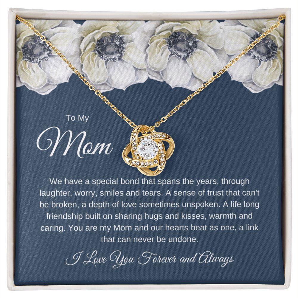 MOM | LOVE KNOT NECKLACE | CHRISTMAS GIFT | MOTHER'S DAY GIFT