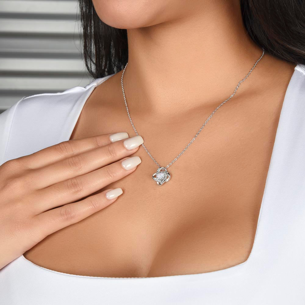 TO MY SMOKIN HOT WIFE | LOVE KNOT NECKLACE | VALENTINES DAY GIFT