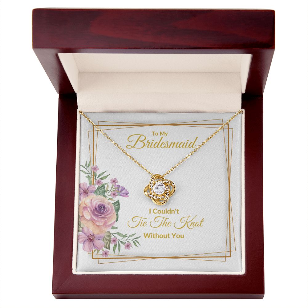 BRIDESMAID | LOVE KNOT NECKLACE | WEDDING GIFT | BRIDAL PARTY