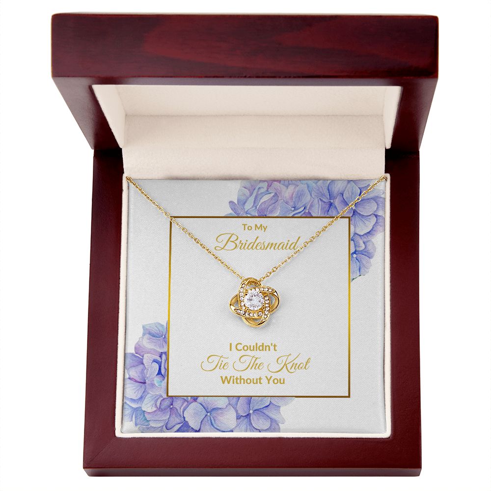 BRIDESMAID | LOVE KNOT NECKLACE | WEDDING GIFT | BRIDAL PARTY