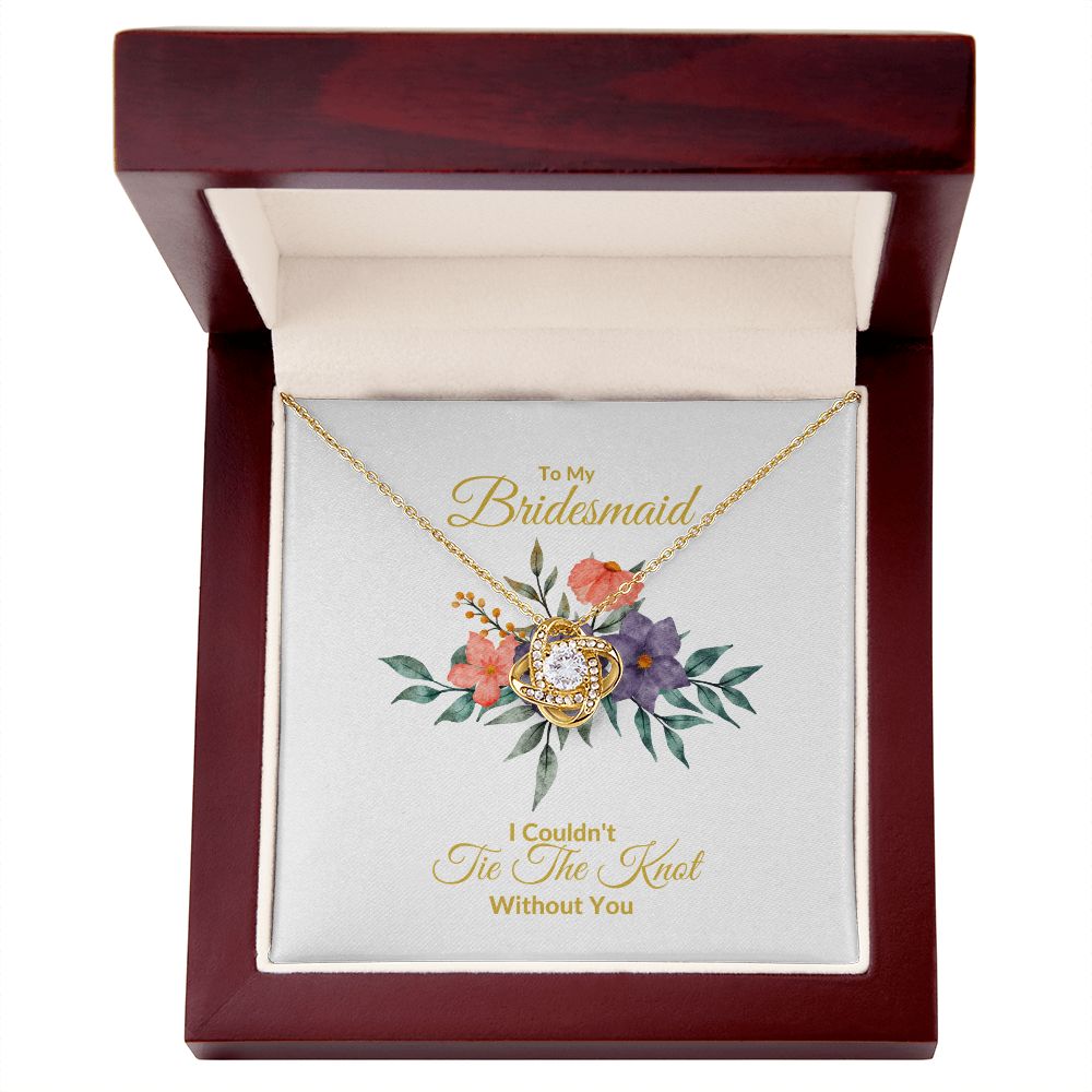 BRIDESMAID | LOVE KNOT NECKLACE | WEDDING GIFT | BRIDAL PARTY
