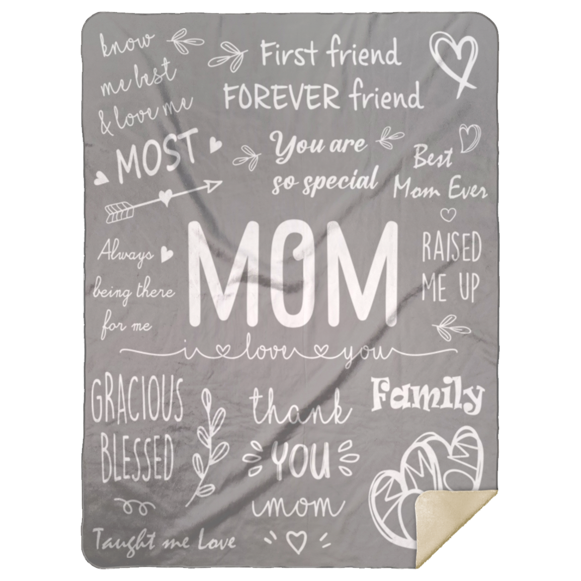 MOM - I LOVE YOU | PREMIUM PLUSH BLANKET