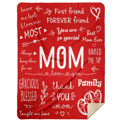 MOM - I LOVE YOU | PREMIUM PLUSH BLANKET