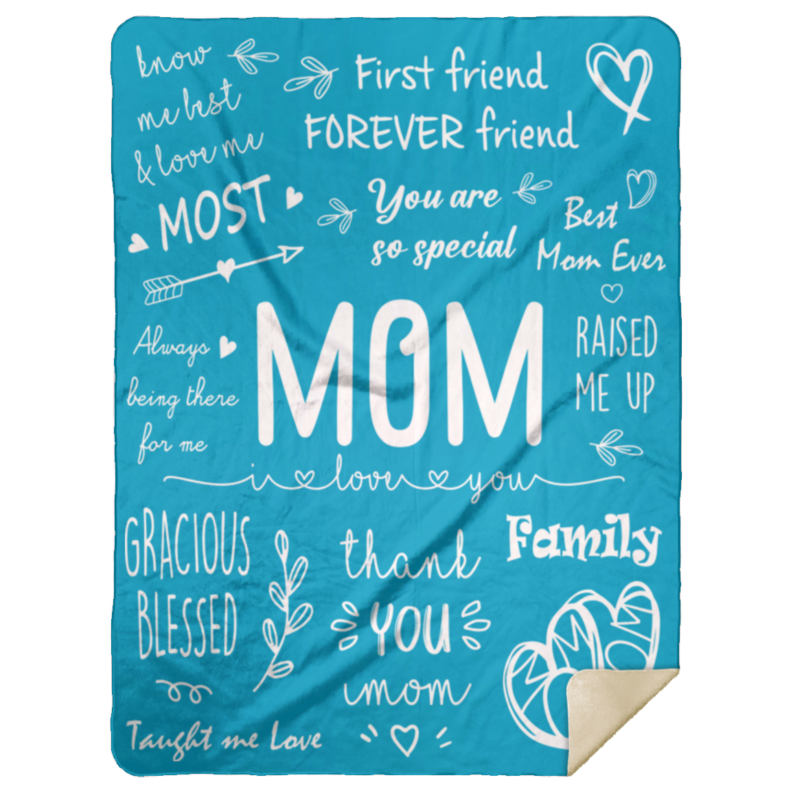 MOM - I LOVE YOU | PREMIUM PLUSH BLANKET