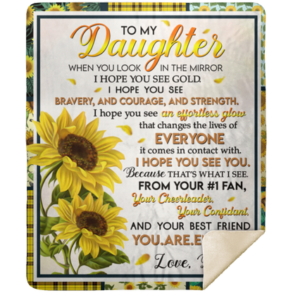 TO MY DAUGHTER - YOU ARE ENOUGH | PREMIUM PLUSH BLANKET