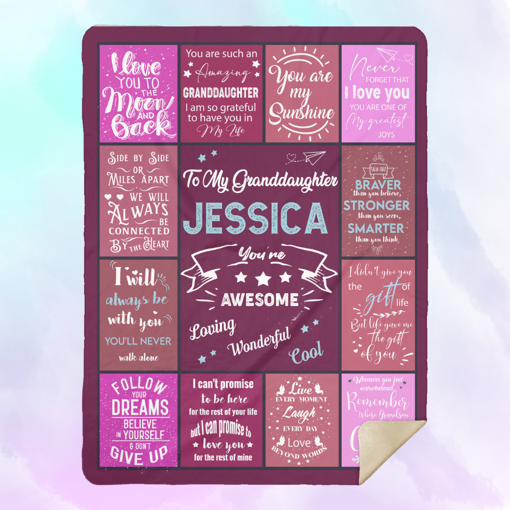 Granddaughter - You Are Awesome | Personalized Blanket