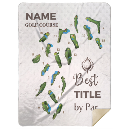 Best By Par - Golf Course | Personalized | Premium Plush Blanket