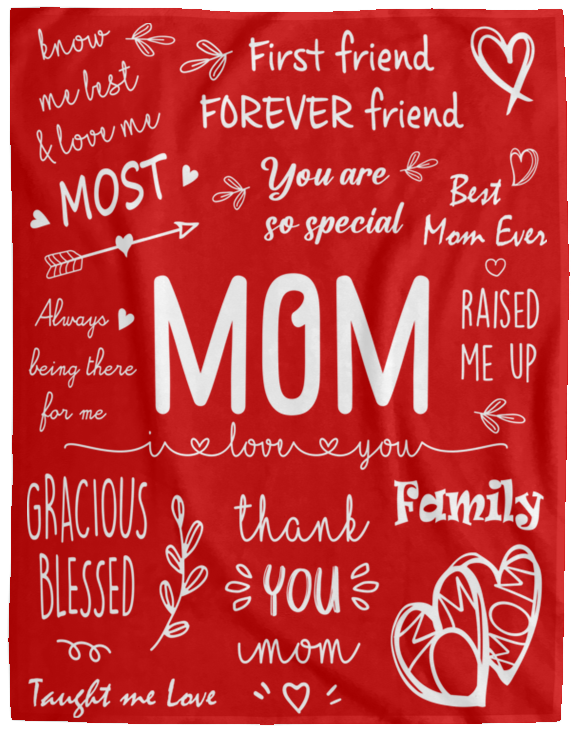 MOM - I LOVE YOU | PREMIUM PLUSH BLANKET