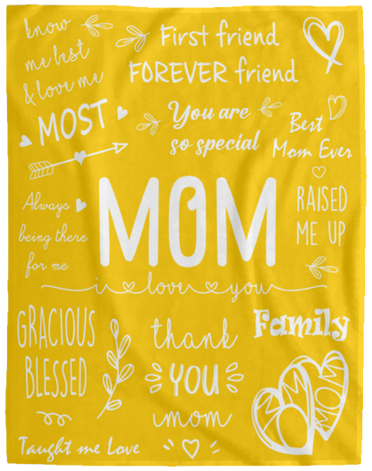 MOM - I LOVE YOU | PREMIUM PLUSH BLANKET