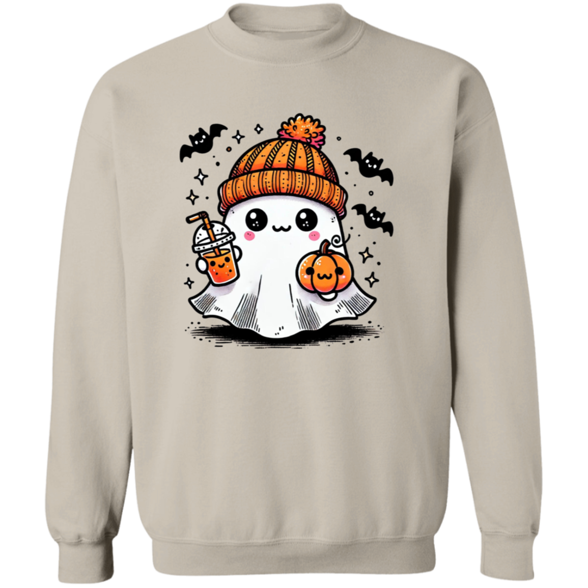 Cute Ghost Sipping Coffee | Apparel