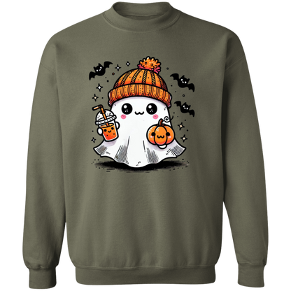 Cute Ghost Sipping Coffee | Apparel