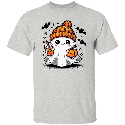 Cute Ghost Sipping Coffee | Apparel