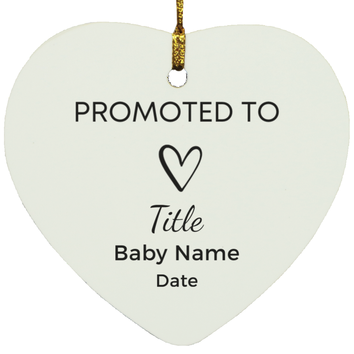 Promoted To | Personalized | Christmas Ornament