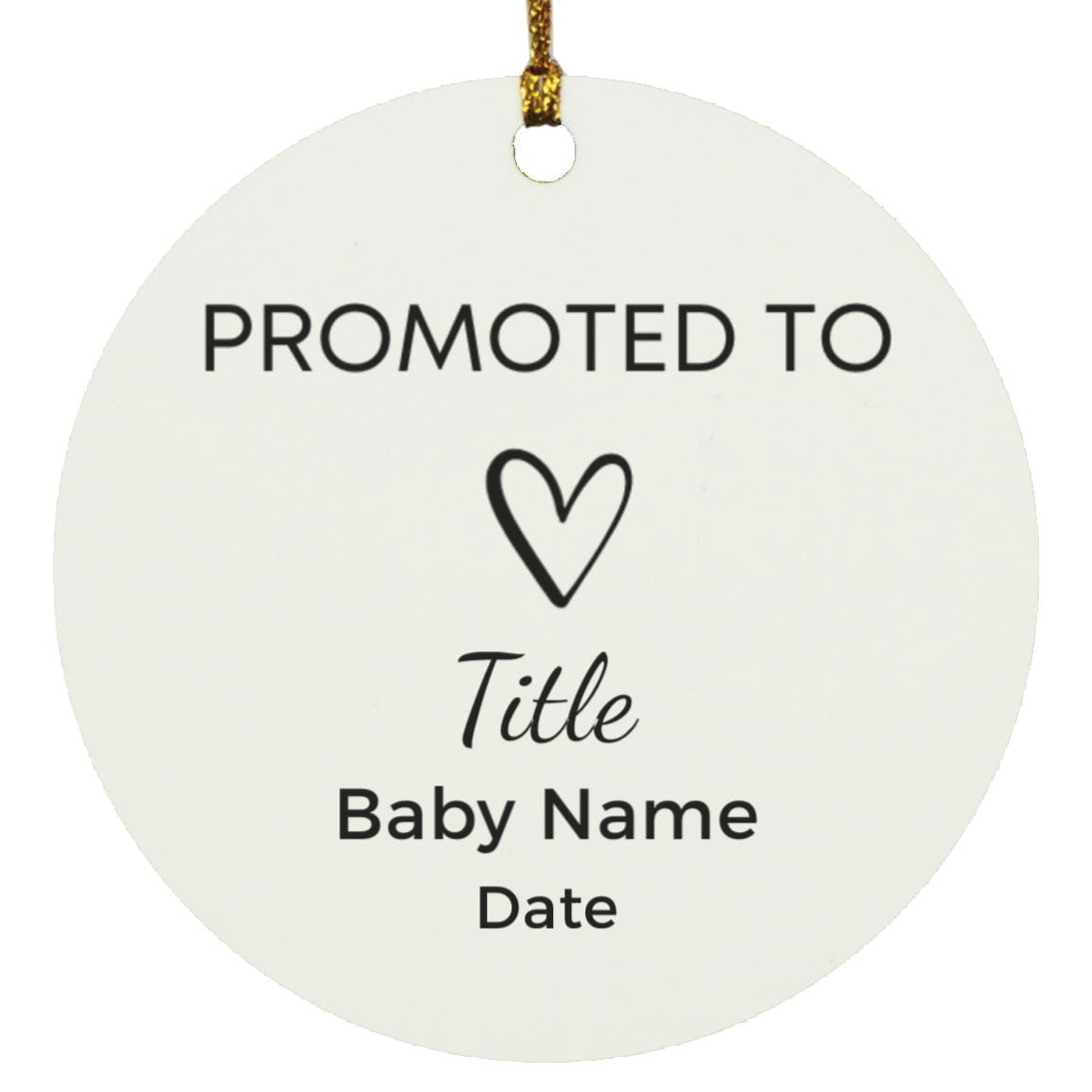 Promoted To | Personalized | Christmas Ornament