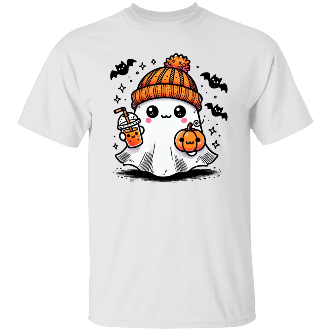 Cute Ghost Sipping Coffee | Apparel