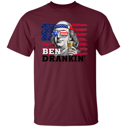 Ben Drankin' - 4th of July - T-Shirt