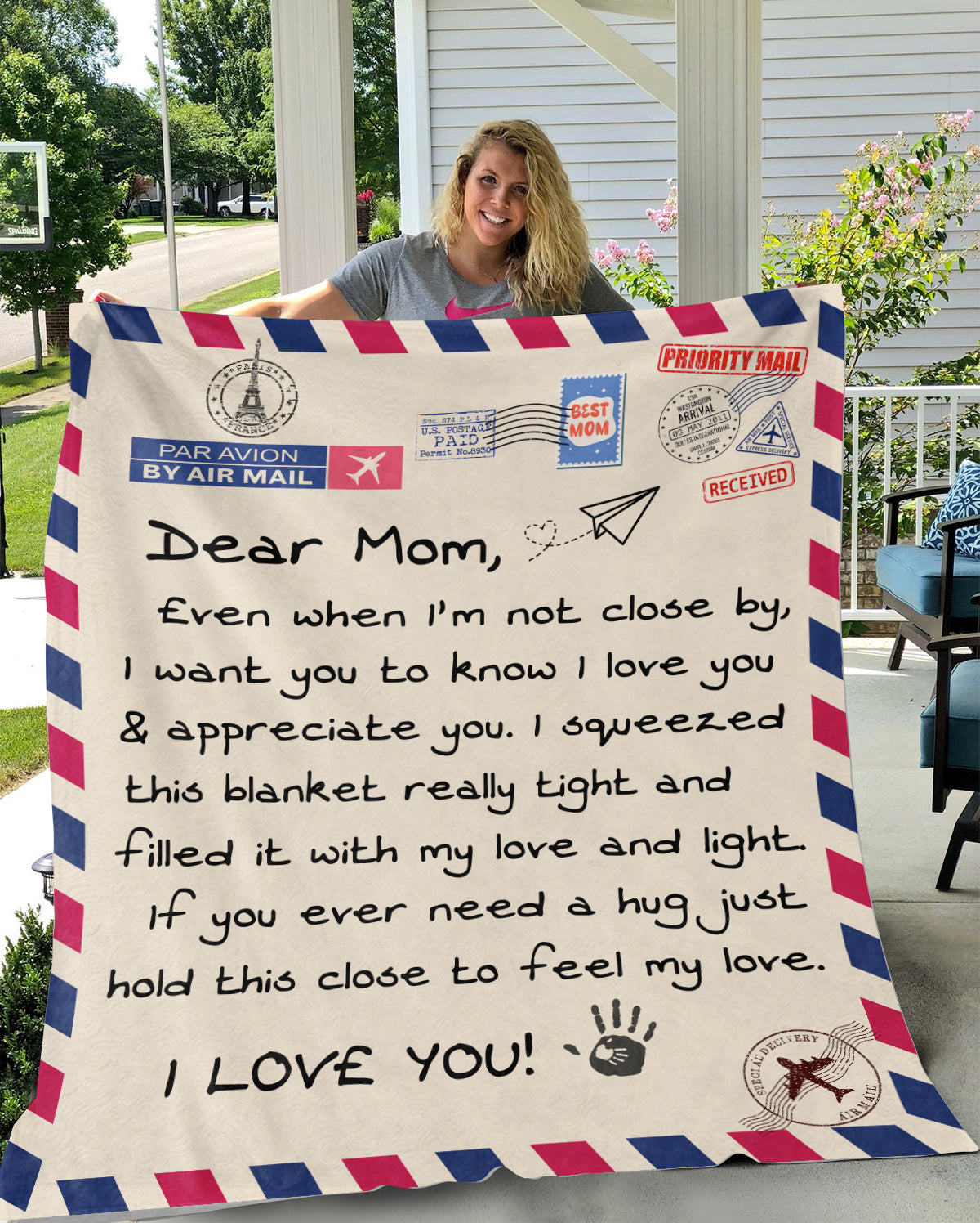 Dear Mom - Letter | Premium Plush Blanket