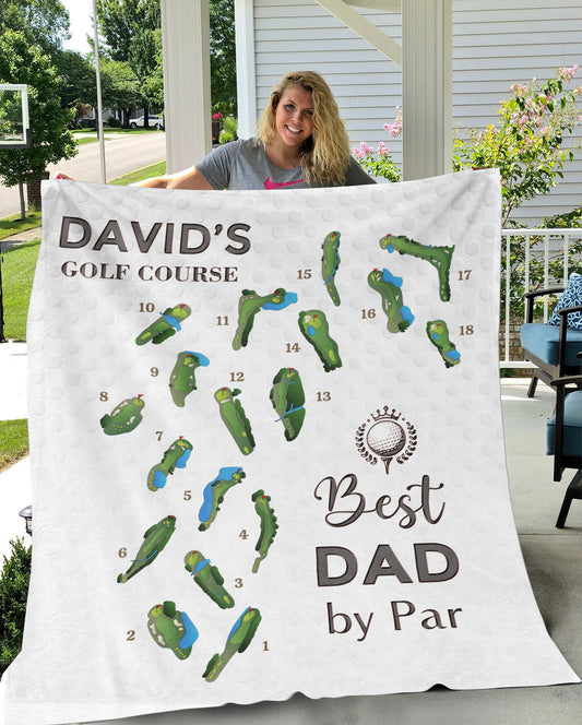 Best By Par - Golf Course | Personalized | Premium Plush Blanket