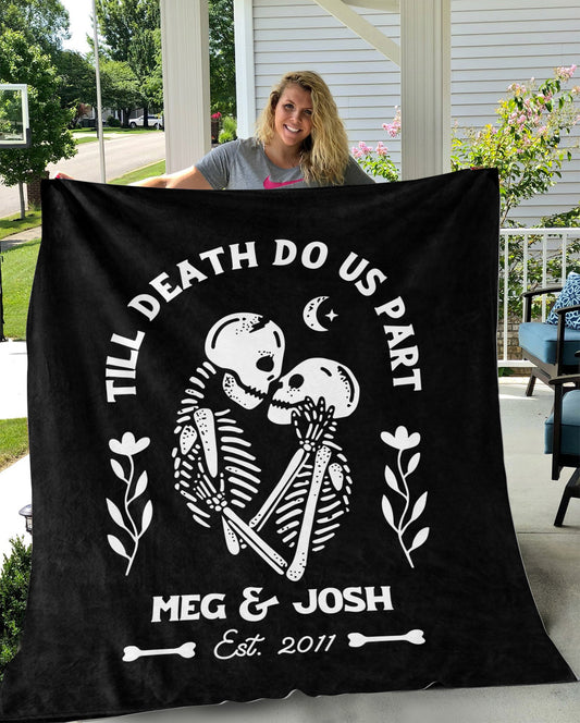 Till Death Do Us Part | Personalized | Premium Plush Blanket