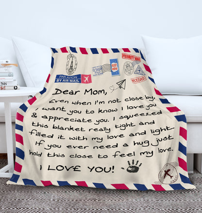 Dear Mom - Letter | Premium Plush Blanket