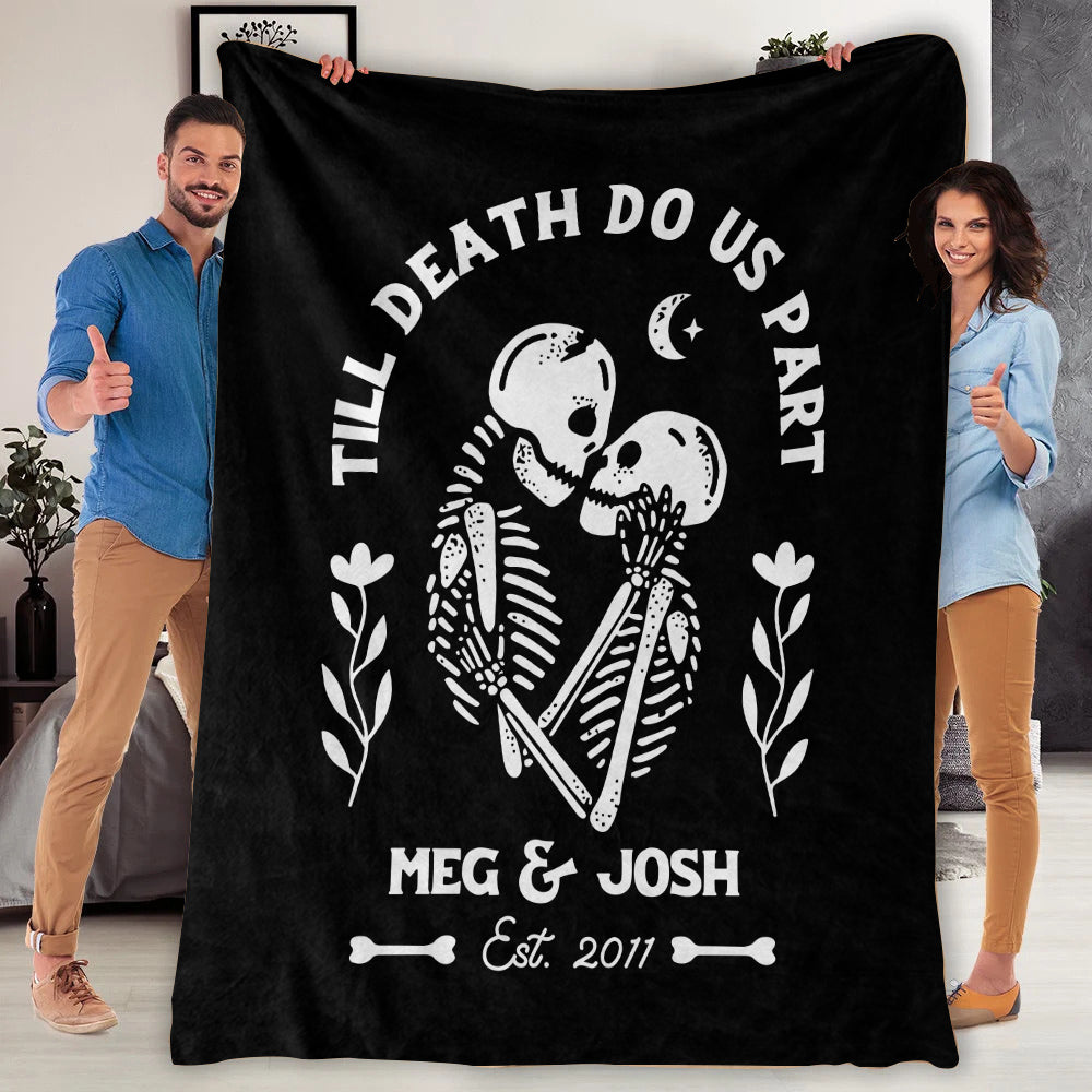 Till Death Do Us Part | Personalized | Premium Plush Blanket