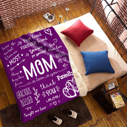 MOM - I LOVE YOU | PREMIUM PLUSH BLANKET