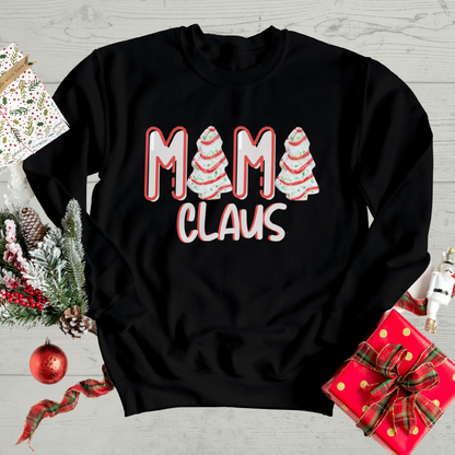 Mama Claus Christmas Tree Cake | Sweatshirt | Hoodie | T-Shirt