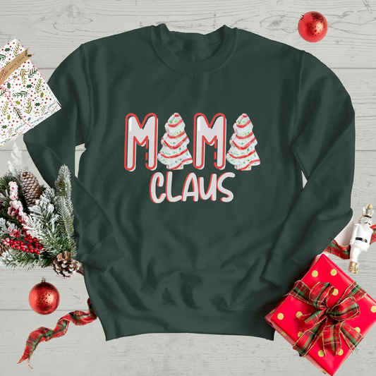 Mama Claus Christmas Tree Cake | Sweatshirt | Hoodie | T-Shirt