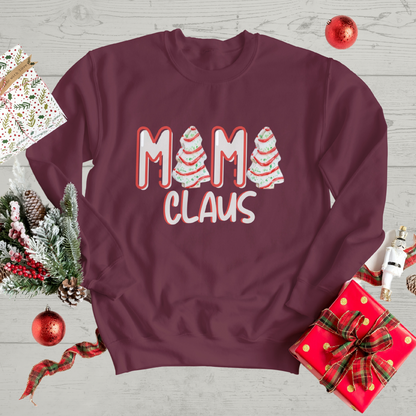 Mama Claus Christmas Tree Cake | Sweatshirt | Hoodie | T-Shirt