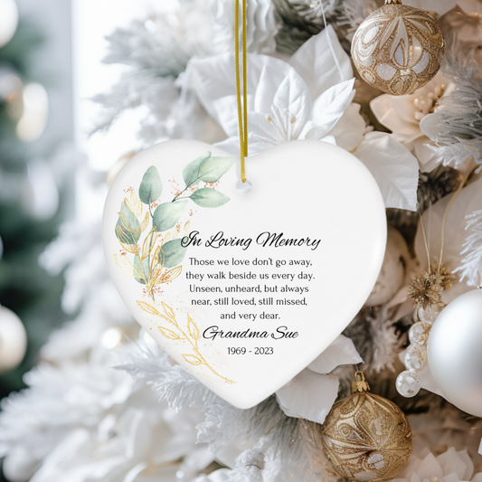 In Loving Memory | Personalized | Memorial Christmas Ornament
