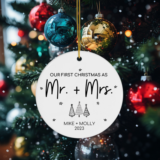 Our First Christmas As | Personalized | Ornament