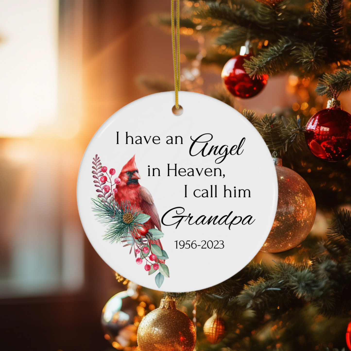 I Have an Angel - Cardinal | Personalized | Christmas Ornament