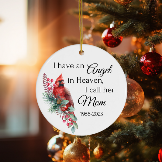 I Have an Angel - Cardinal | Personalized | Christmas Ornament