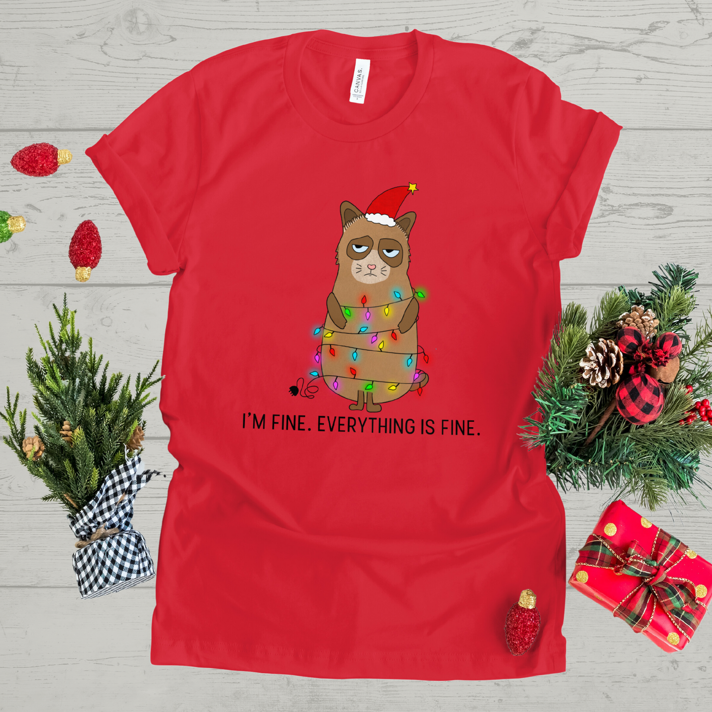 Cat Lover - Everything Is Fine | Hoodie | Sweatshirt | T-Shirt