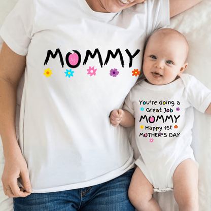 You're Doing a Great Job Mommy | 1st Mother's Day Gift | Mommy and Me Outfit