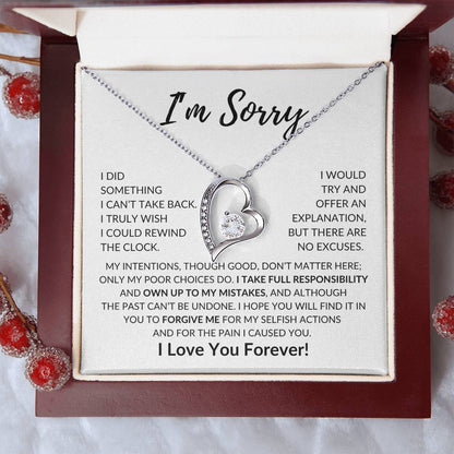 [ALMOST SOLD OUT] Apology Gift for Her | I'm Sorry | Forever Love Necklace