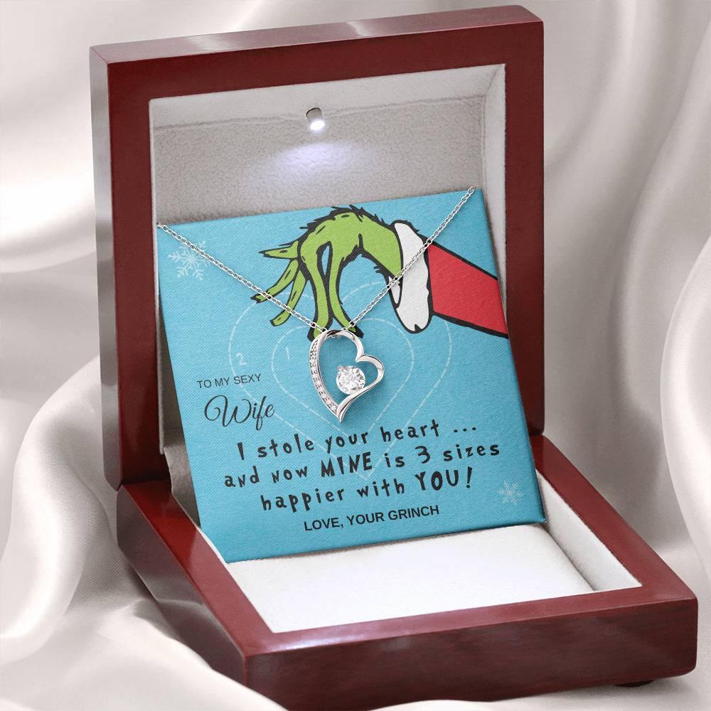 To My Sexy Wife | I Stole Your Heart | Forever Love Necklace