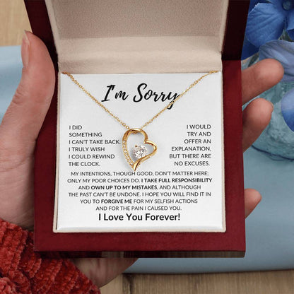 [ALMOST SOLD OUT] Apology Gift for Her | I'm Sorry | Forever Love Necklace