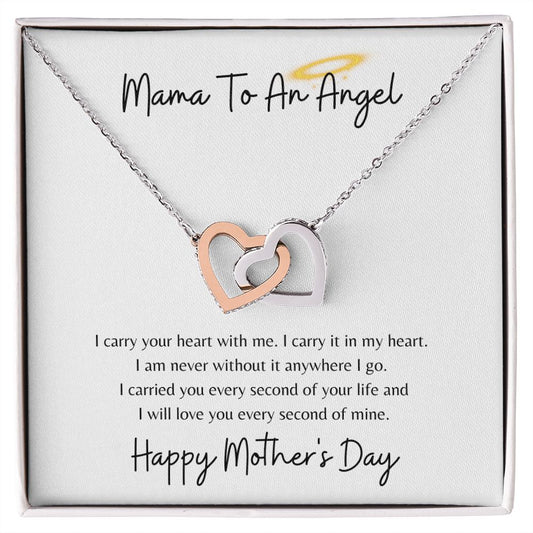 MAMA TO AN ANGEL | INTERLOCKING HEARTS | MOTHER'S DAY GIFT