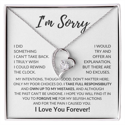 [ALMOST SOLD OUT] Apology Gift for Her | I'm Sorry | Forever Love Necklace