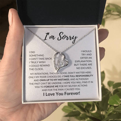 [ALMOST SOLD OUT] Apology Gift for Her | I'm Sorry | Forever Love Necklace