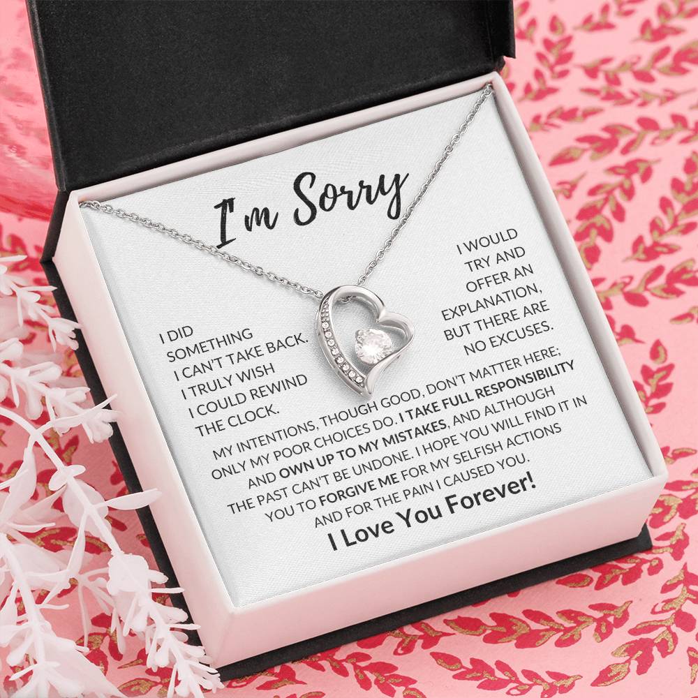 [ALMOST SOLD OUT] Apology Gift for Her | I'm Sorry | Forever Love Necklace