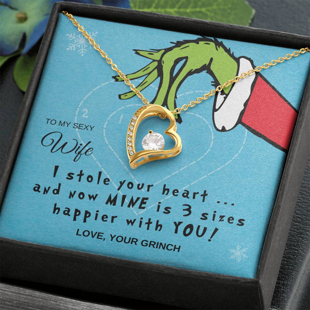 To My Sexy Wife | I Stole Your Heart | Forever Love Necklace