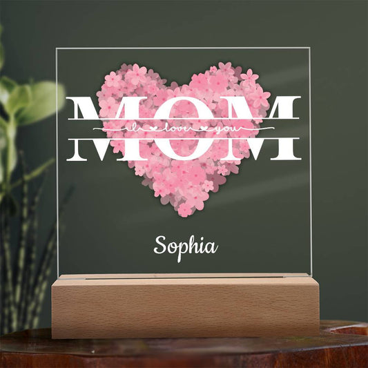 Personalized Mom Monogram Acrylic Plaque