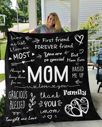 MOM - I LOVE YOU | PREMIUM PLUSH BLANKET