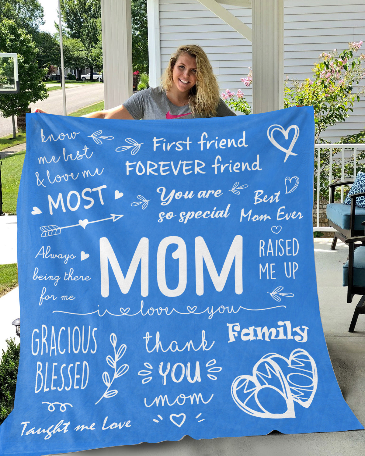 MOM - I LOVE YOU | PREMIUM PLUSH BLANKET